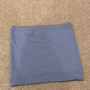 Bluish-purple ribbed tube top